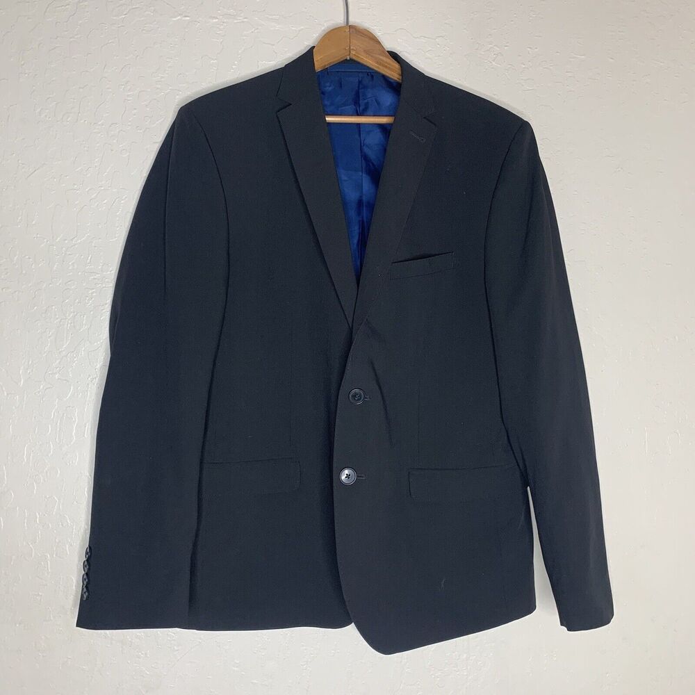 Nick Graham Stretch Modern Fit Black Blazer Sport Jacket